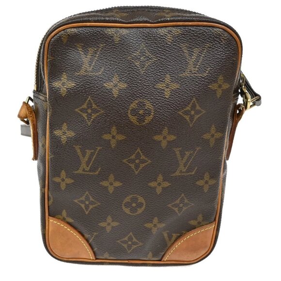 LOUIS VUITTON Danube Shoulder Bag Monogram Leather Brown France - Picture 3 of 16